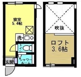 アンブランシュ大口Aの物件間取画像